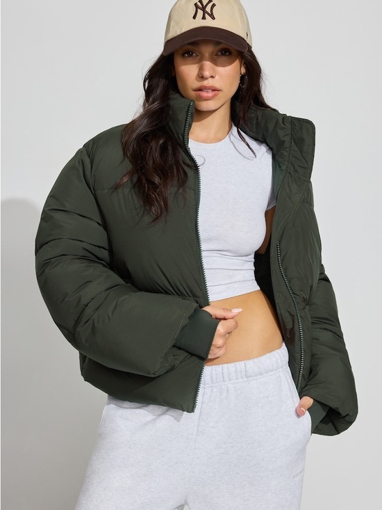 Garage Jackets & Blazers - NWT Garage Chill Puffer Jacket in rosin green - S/M
